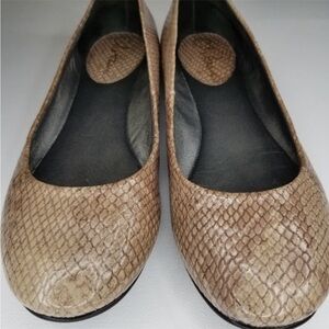EUC Cole Haan Nike Air snakeskin leather flats